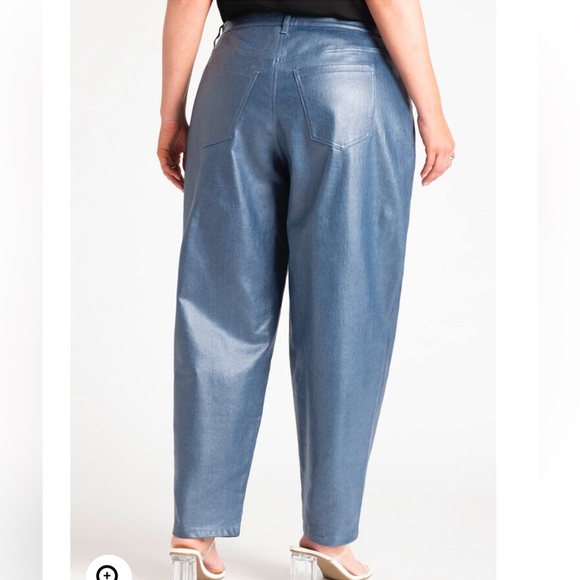 Eloquii NWT Plus Size Coated Denim jeans SZ 22 - Picture 2 of 12